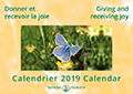 Calendrier 2019 : « Donner et recevoir la joie »